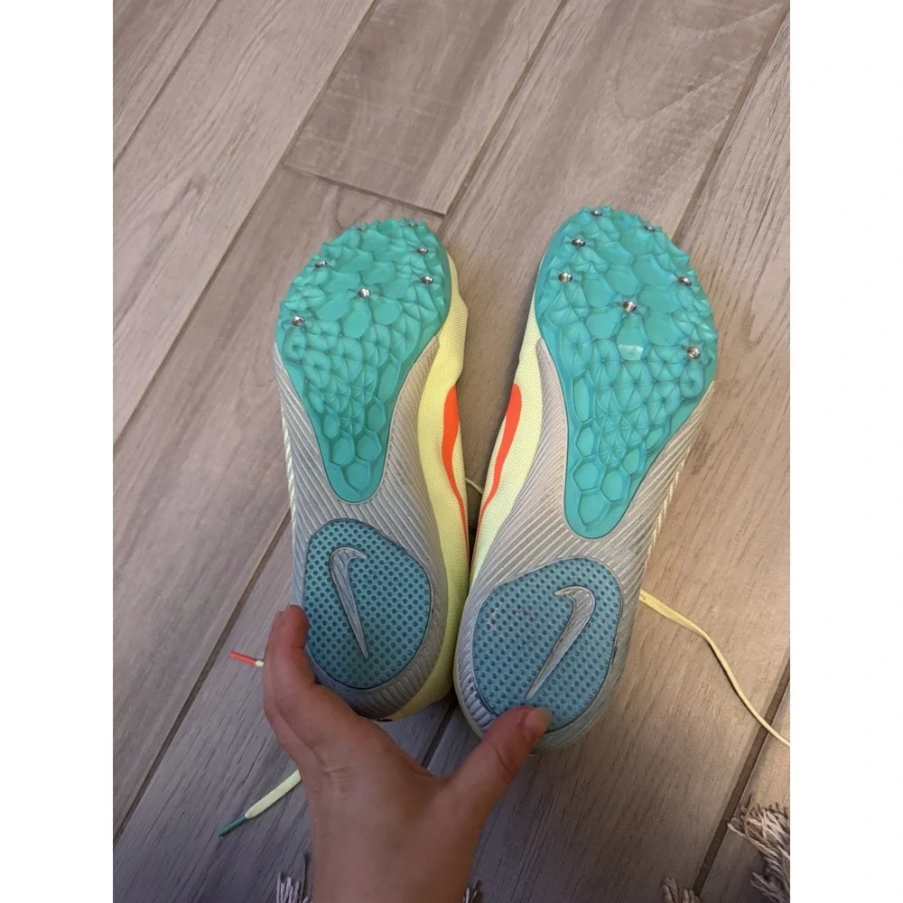 Nike Track Spikes Size 15 Men‎ Volt Zoom Rival Shoes Running Sprint AH1020-700